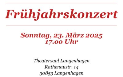 Frühjahrskonzert Musikschule Langenhagen